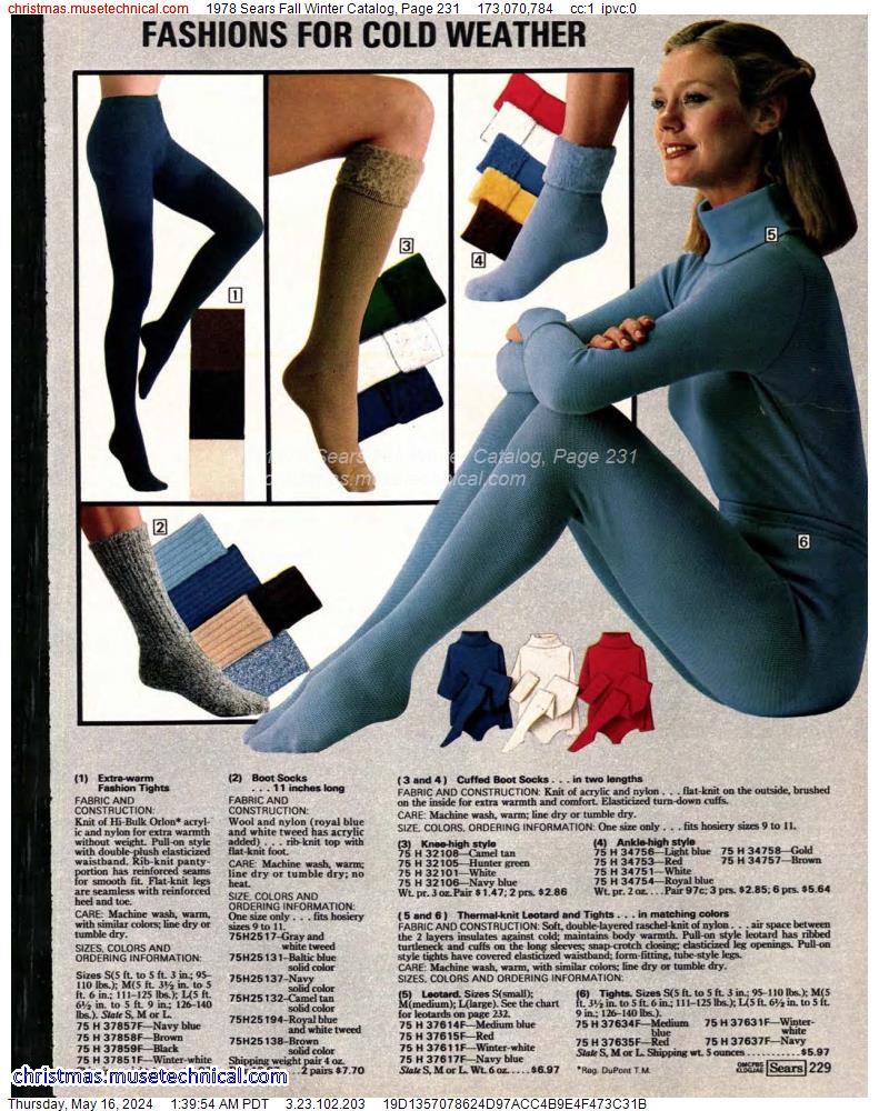 1978 Sears Fall Winter Catalog, Page 231