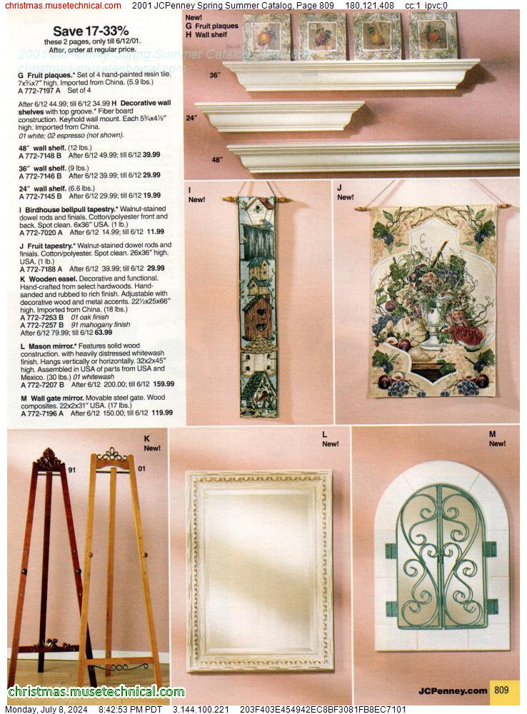 2001 JCPenney Spring Summer Catalog, Page 809