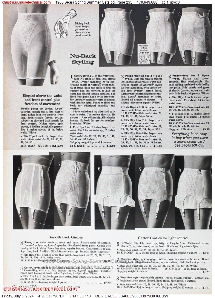 1966 Sears Spring Summer Catalog, Page 235