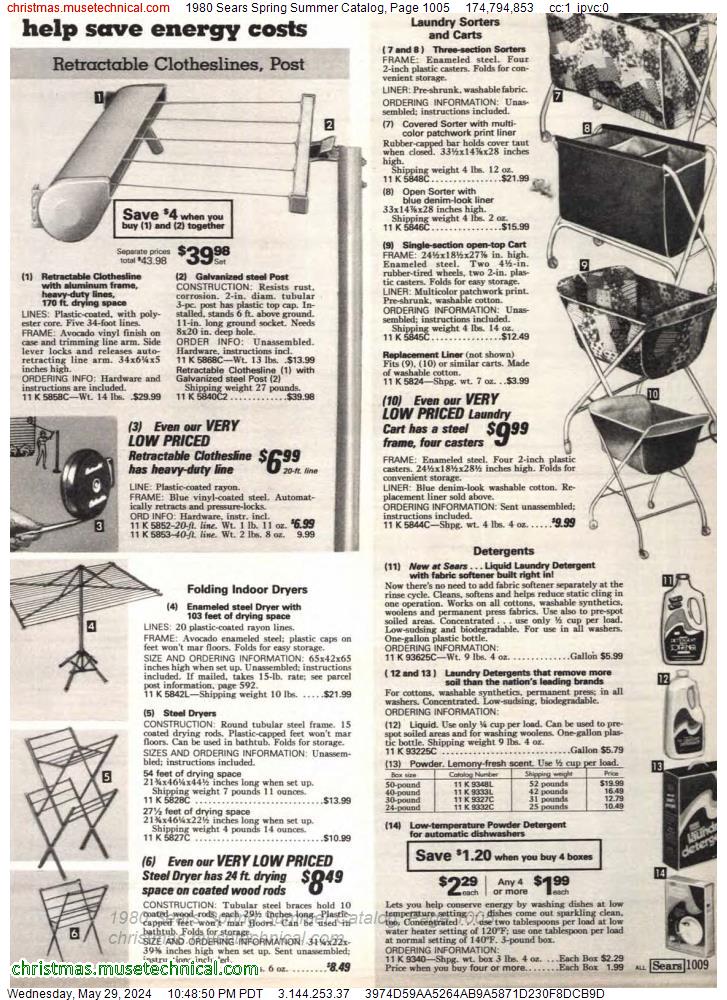 1980 Sears Spring Summer Catalog, Page 1005