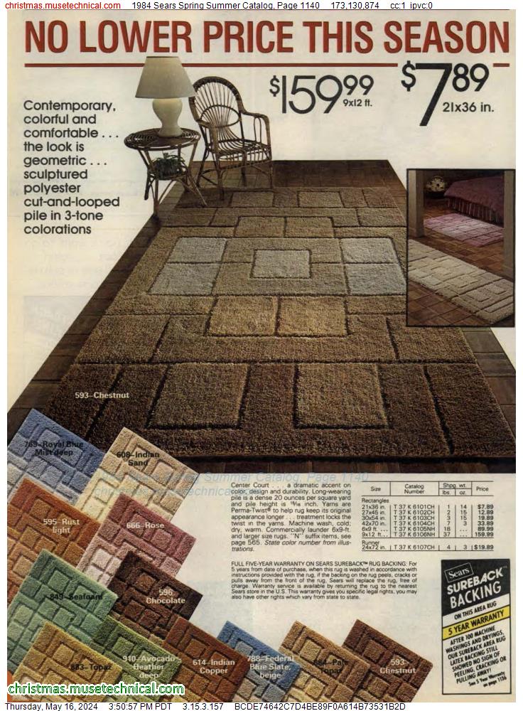 1984 Sears Spring Summer Catalog, Page 1140