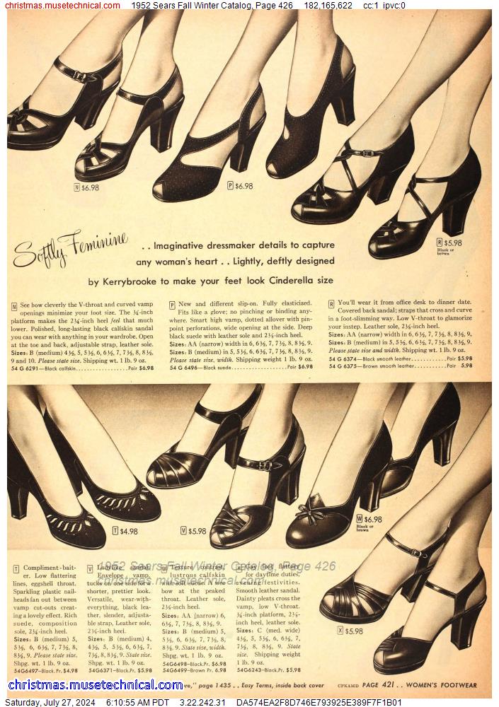 1952 Sears Fall Winter Catalog, Page 426