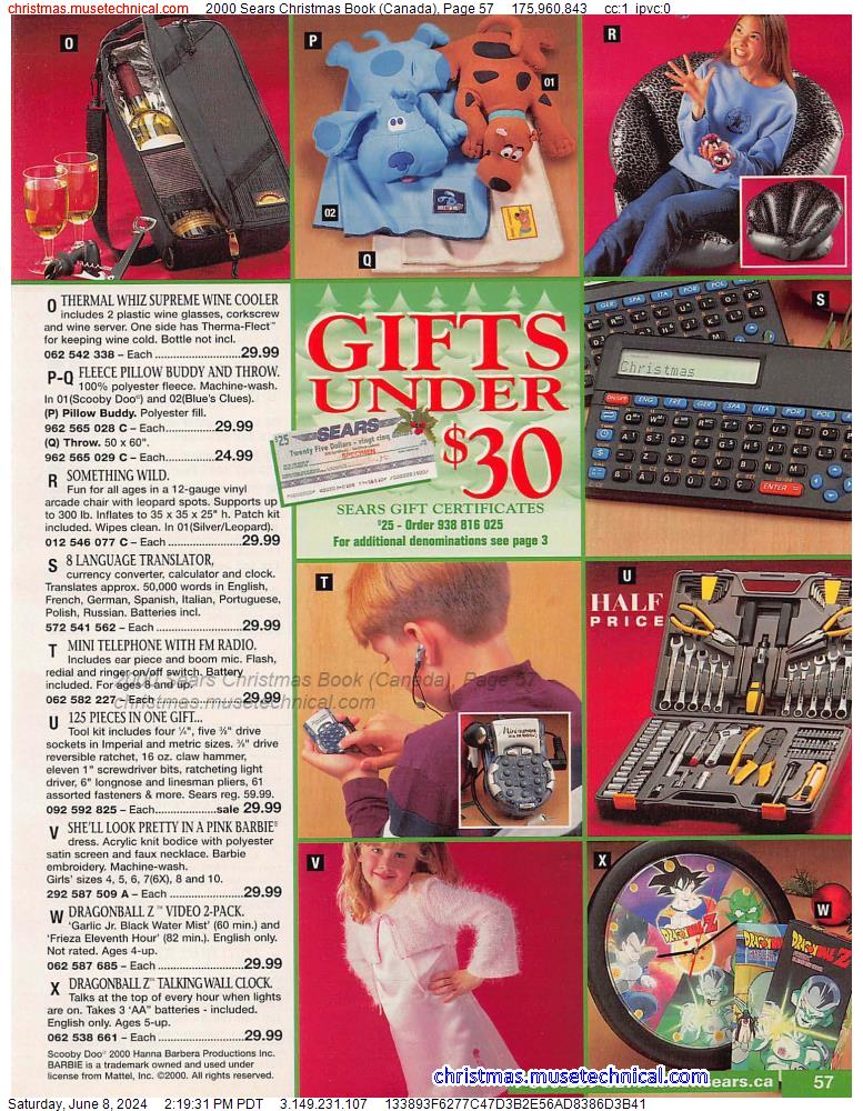 2000 Sears Christmas Book (Canada), Page 57