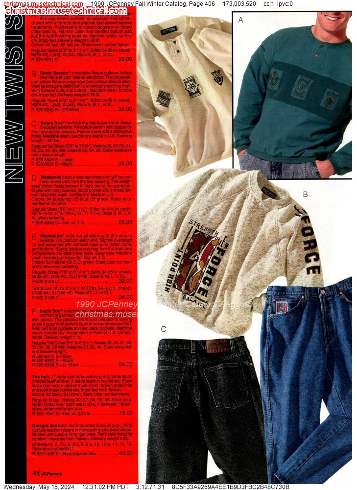 1990 JCPenney Fall Winter Catalog, Page 406