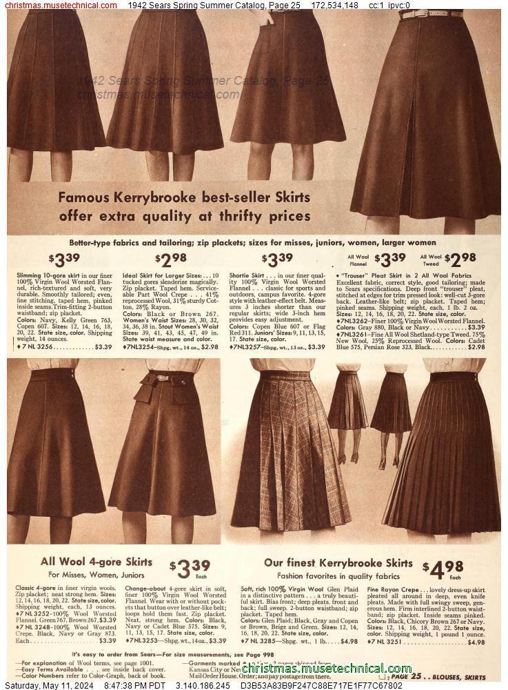 1942 Sears Spring Summer Catalog, Page 25