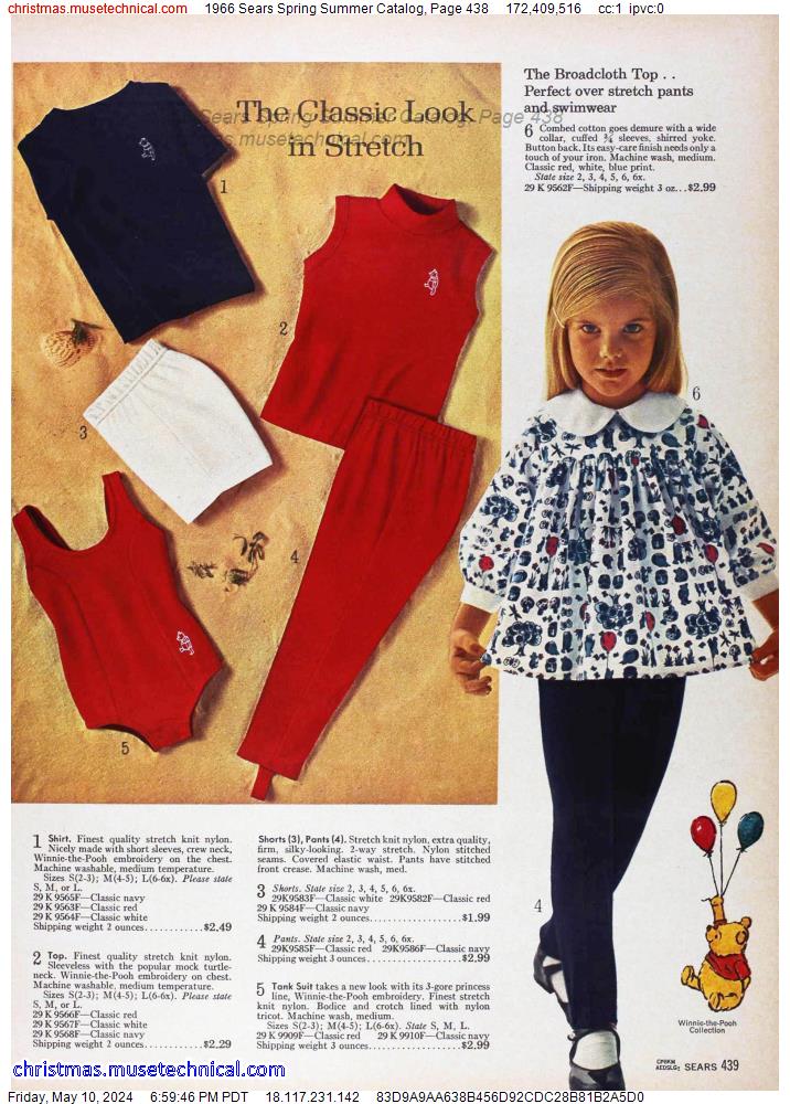 1966 Sears Spring Summer Catalog, Page 438