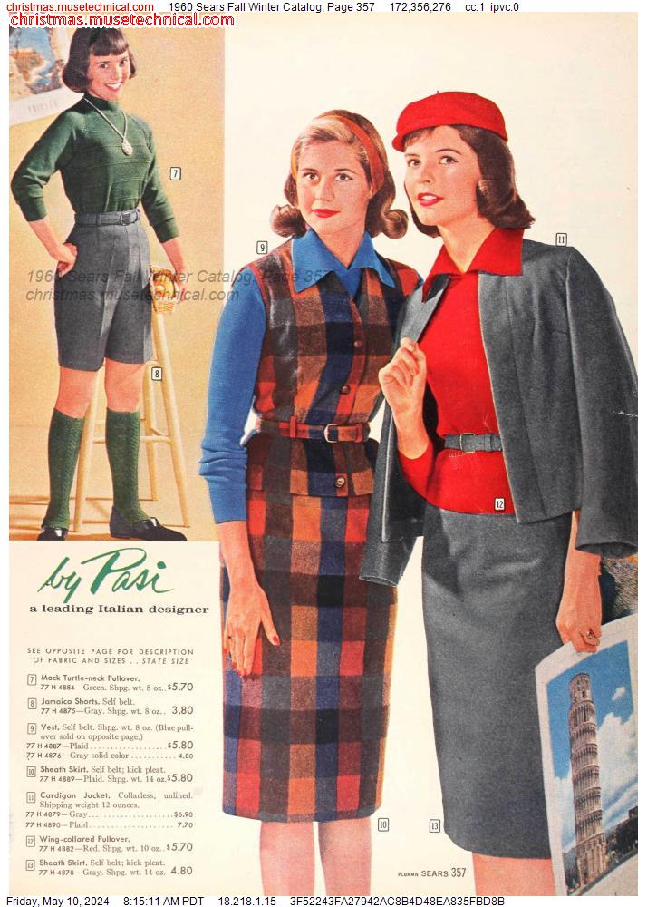 1960 Sears Fall Winter Catalog, Page 357