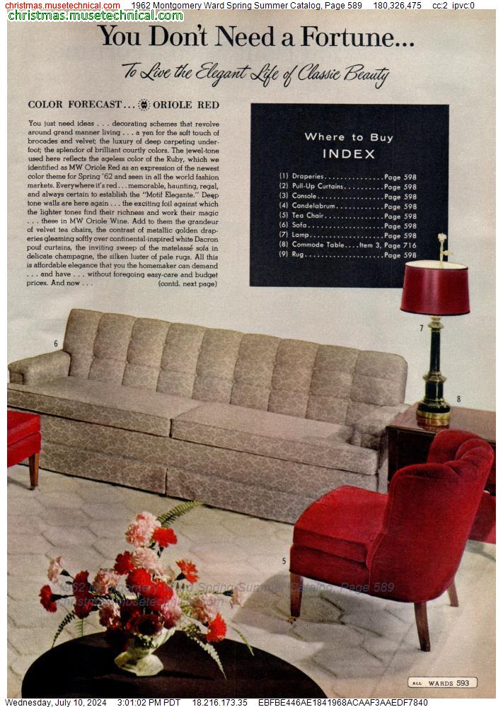 1962 Montgomery Ward Spring Summer Catalog, Page 589