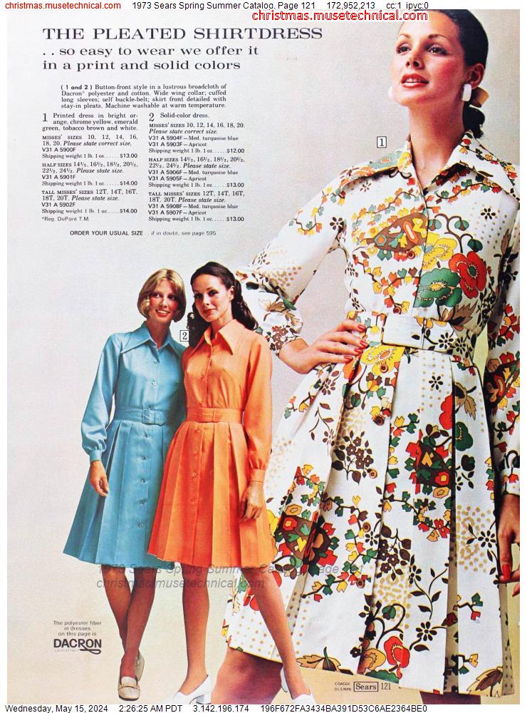 1973 Sears Spring Summer Catalog, Page 121