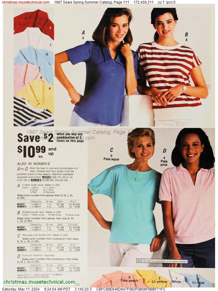 1987 Sears Spring Summer Catalog, Page 111