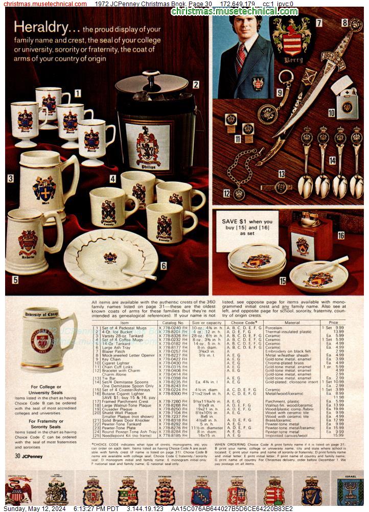 1972 JCPenney Christmas Book, Page 30