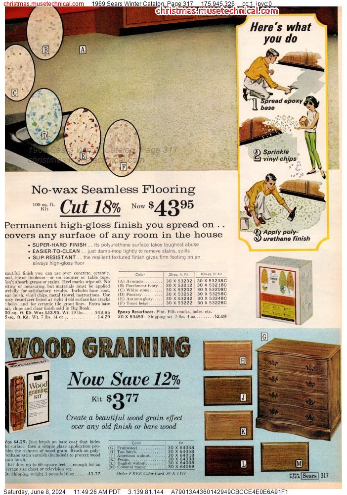 1969 Sears Winter Catalog, Page 317