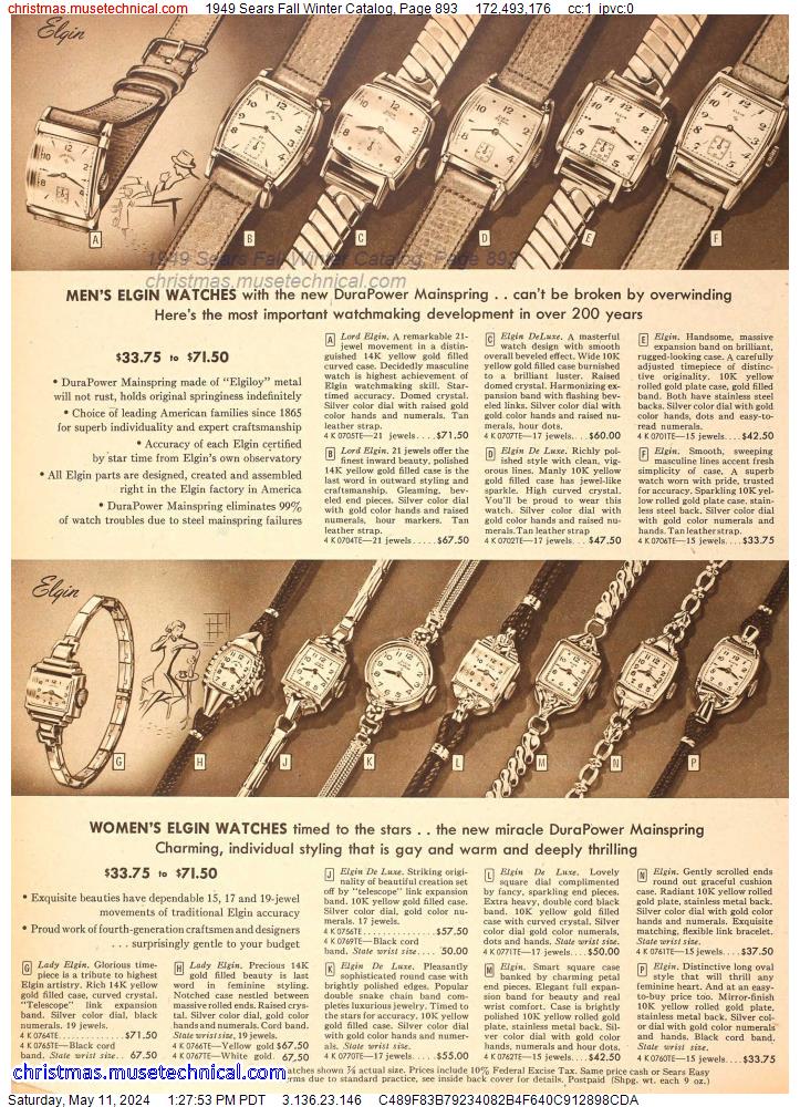1949 Sears Fall Winter Catalog, Page 893