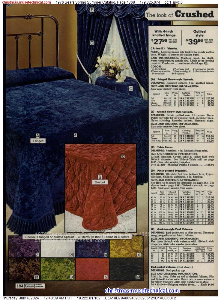 1976 Sears Spring Summer Catalog, Page 1368