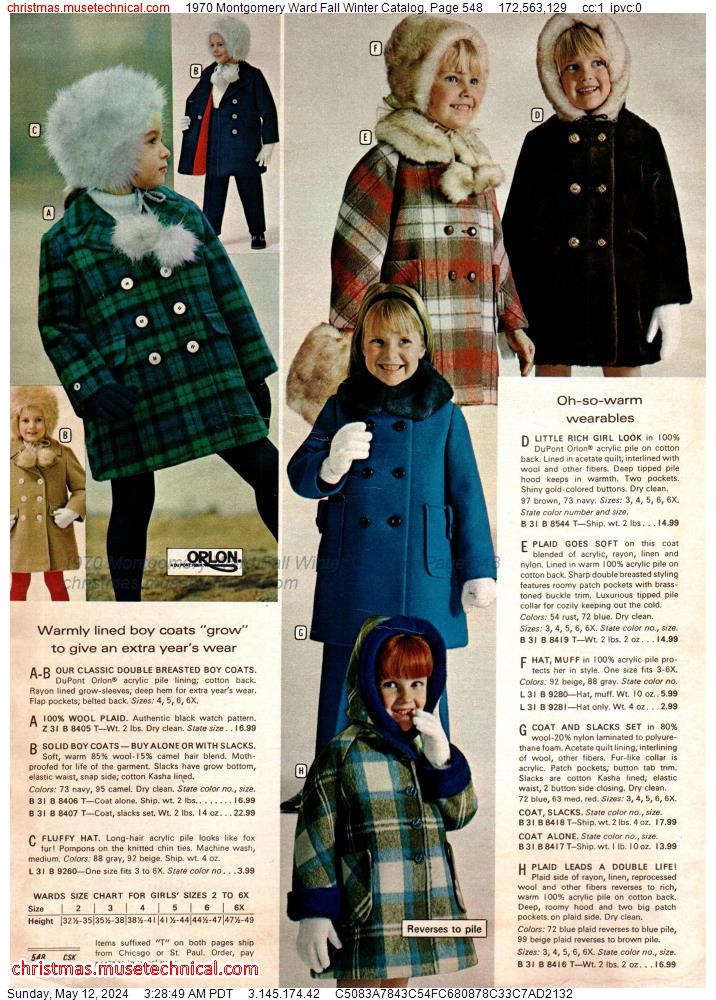 1970 Montgomery Ward Fall Winter Catalog, Page 548