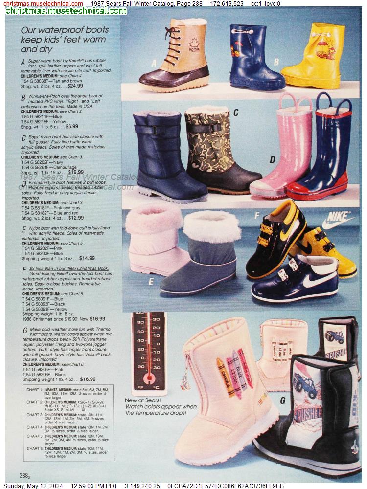 1987 Sears Fall Winter Catalog, Page 288