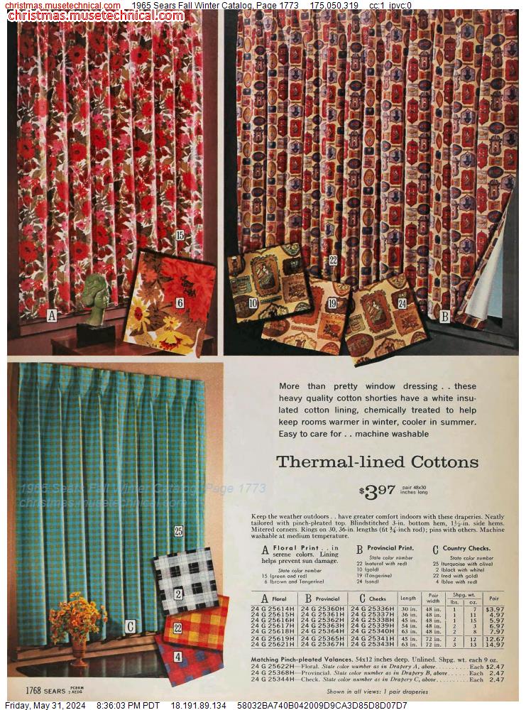 1965 Sears Fall Winter Catalog, Page 1773