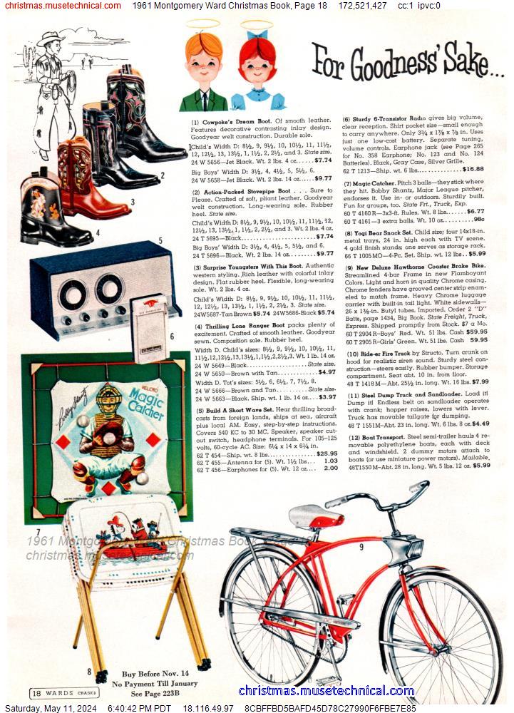 1961 Montgomery Ward Christmas Book, Page 18