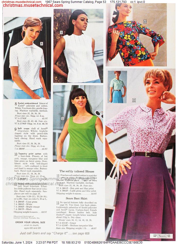 1967 Sears Spring Summer Catalog, Page 53