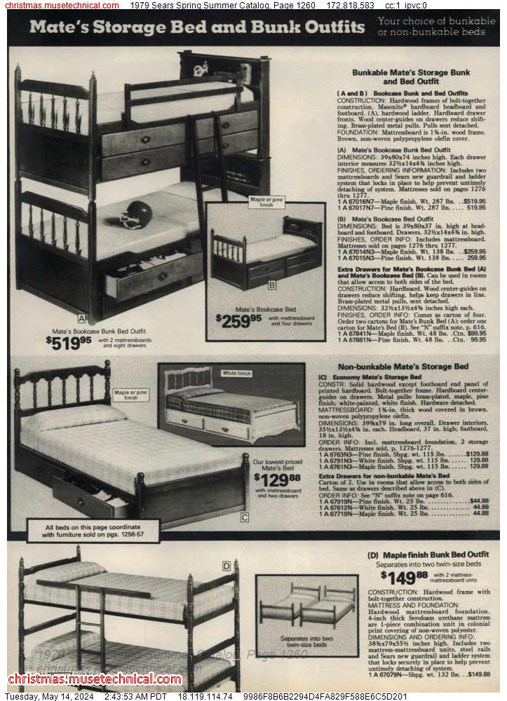 1979 Sears Spring Summer Catalog, Page 1260