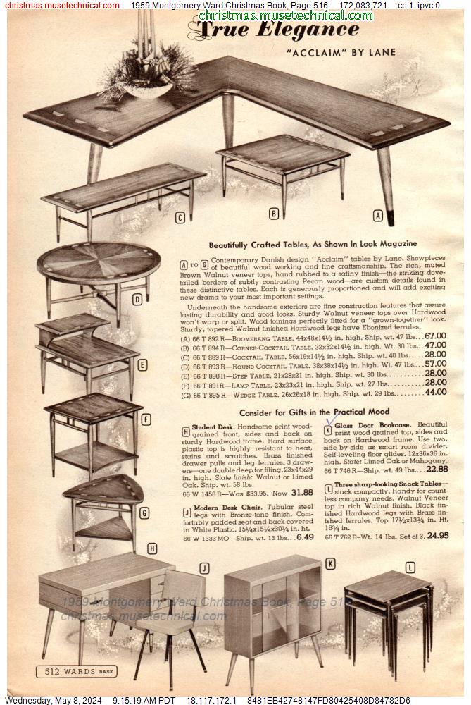 1959 Montgomery Ward Christmas Book, Page 516