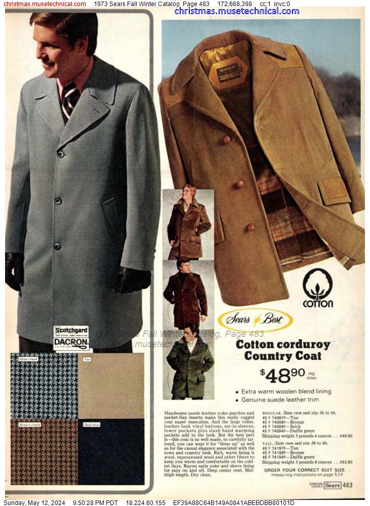 1973 Sears Fall Winter Catalog, Page 483