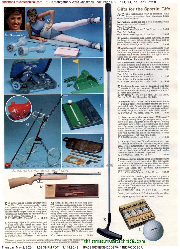 1985 Montgomery Ward Christmas Book, Page 409