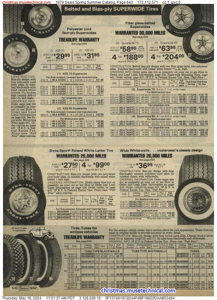 1979 Sears Spring Summer Catalog, Page 640