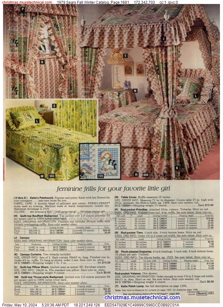 1979 Sears Fall Winter Catalog, Page 1681