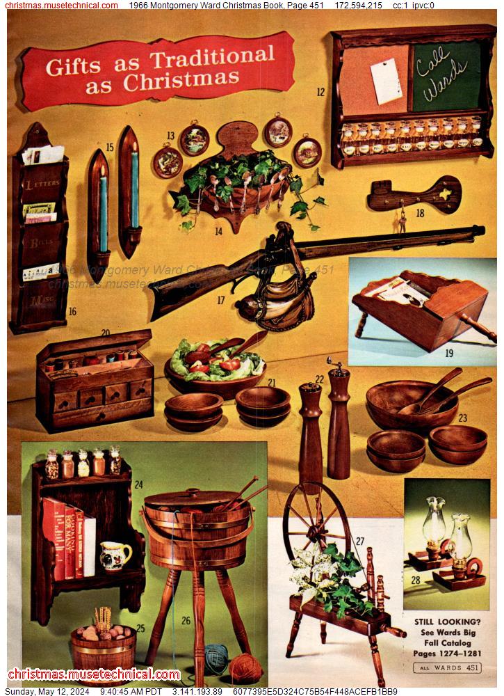 1966 Montgomery Ward Christmas Book, Page 451