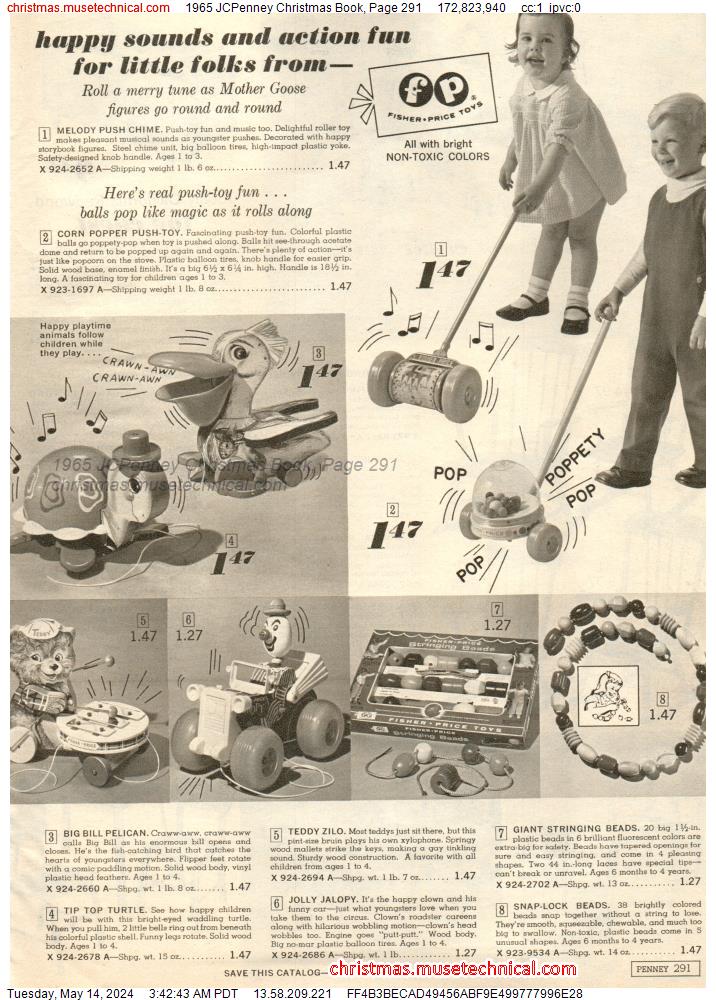 1965 JCPenney Christmas Book, Page 291