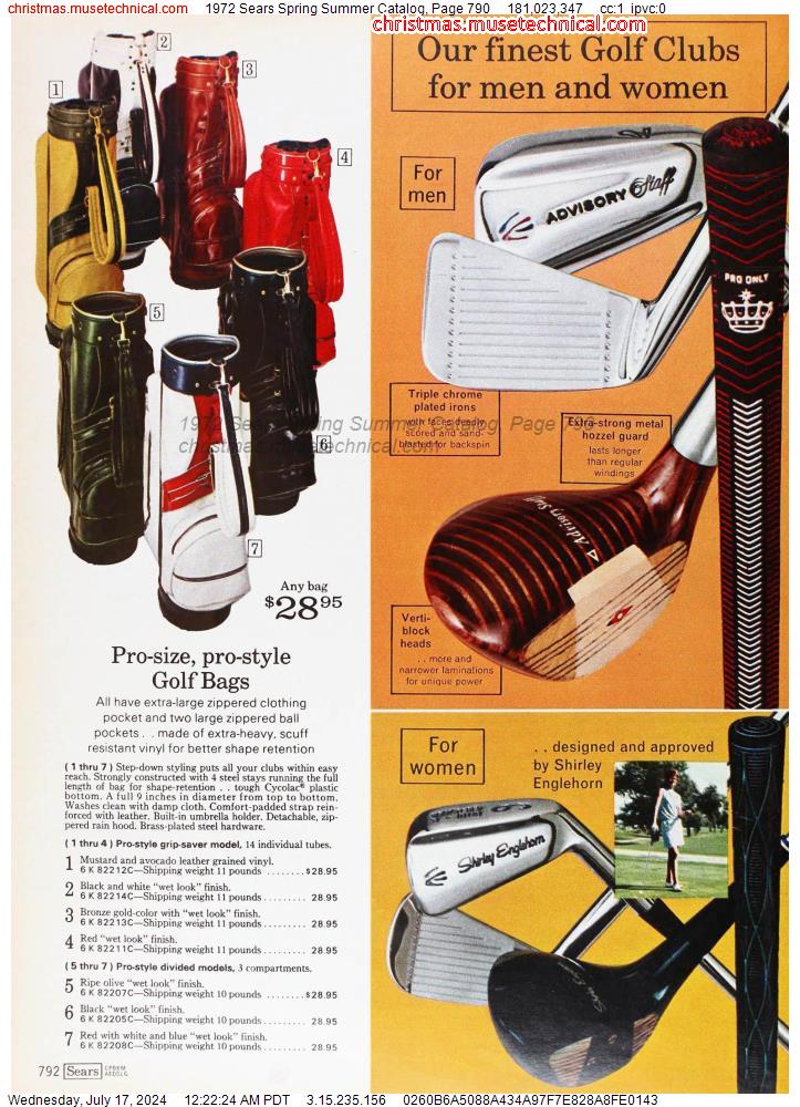 1972 Sears Spring Summer Catalog, Page 790