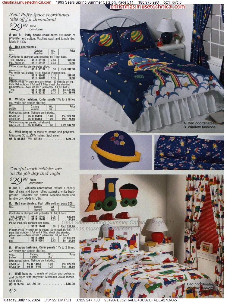 1993 Sears Spring Summer Catalog, Page 511