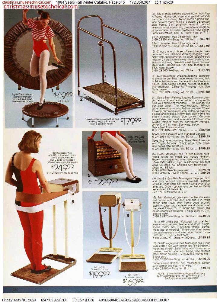 1984 Sears Fall Winter Catalog, Page 645