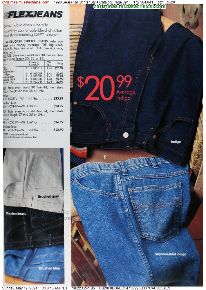 1990 Sears Fall Winter Style Catalog, Page 391
