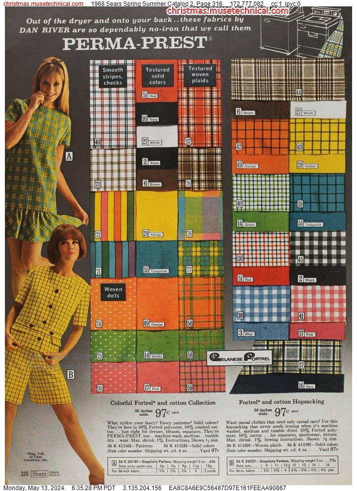 1968 Sears Spring Summer Catalog 2, Page 316