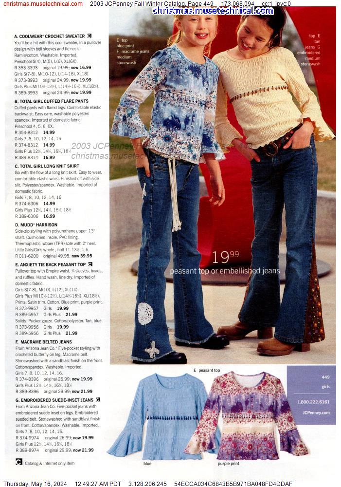 2003 JCPenney Fall Winter Catalog, Page 449