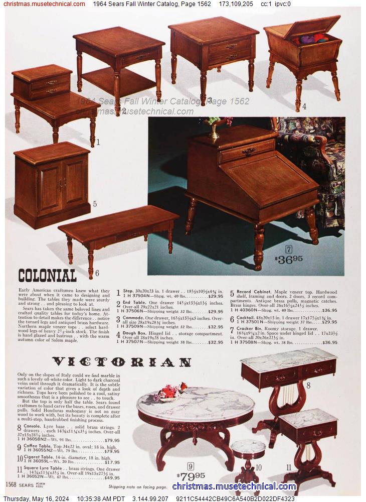 1964 Sears Fall Winter Catalog, Page 1562