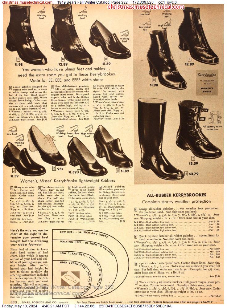 1949 Sears Fall Winter Catalog, Page 382