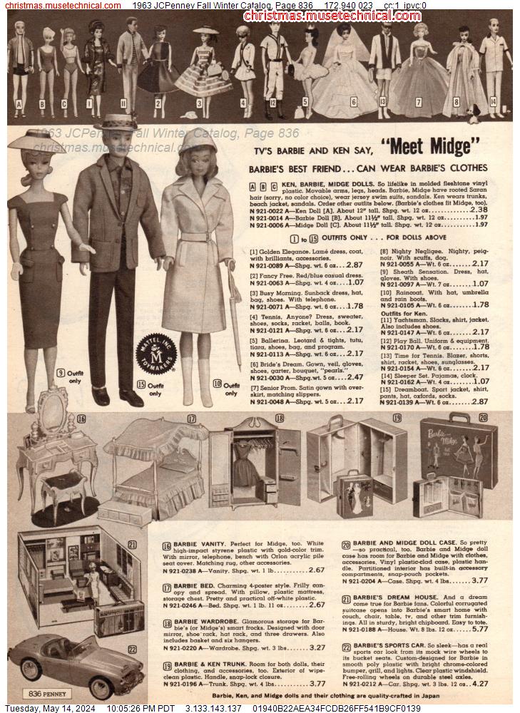 1963 JCPenney Fall Winter Catalog, Page 836
