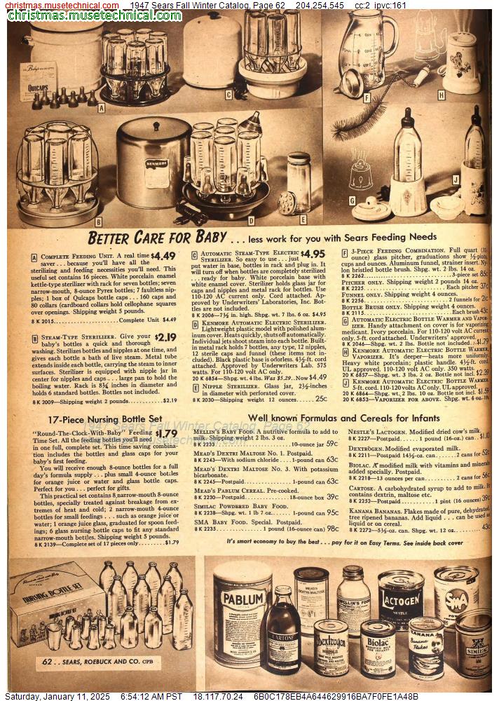 1947 Sears Fall Winter Catalog, Page 62