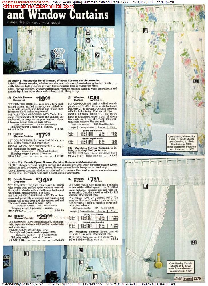 1977 Sears Spring Summer Catalog, Page 1277