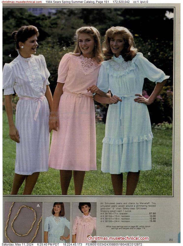 1984 Sears Spring Summer Catalog, Page 151