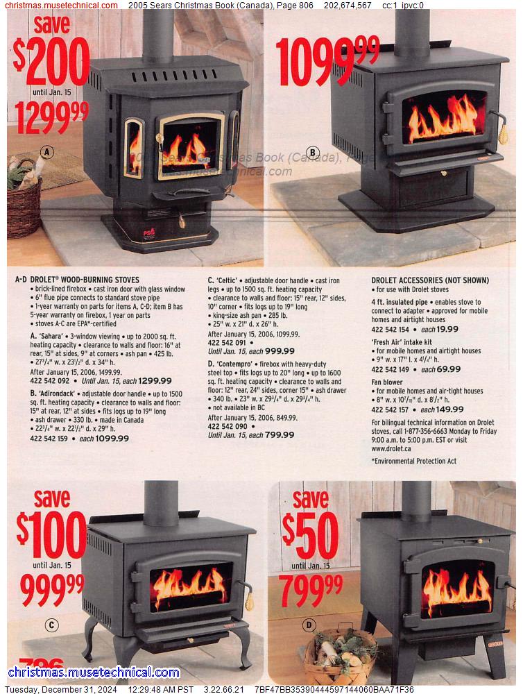 2005 Sears Christmas Book (Canada), Page 806