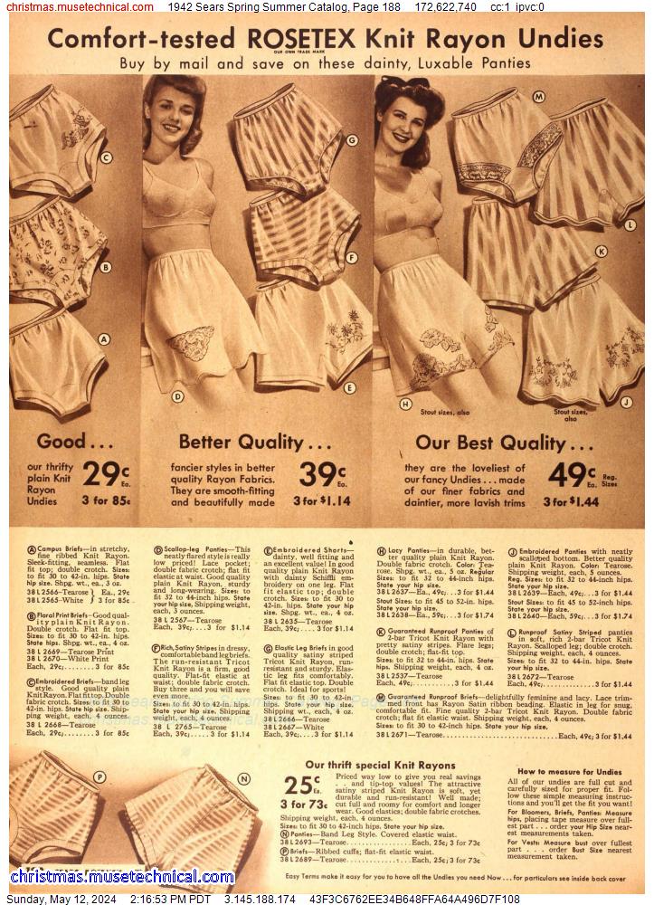 1942 Sears Spring Summer Catalog, Page 188