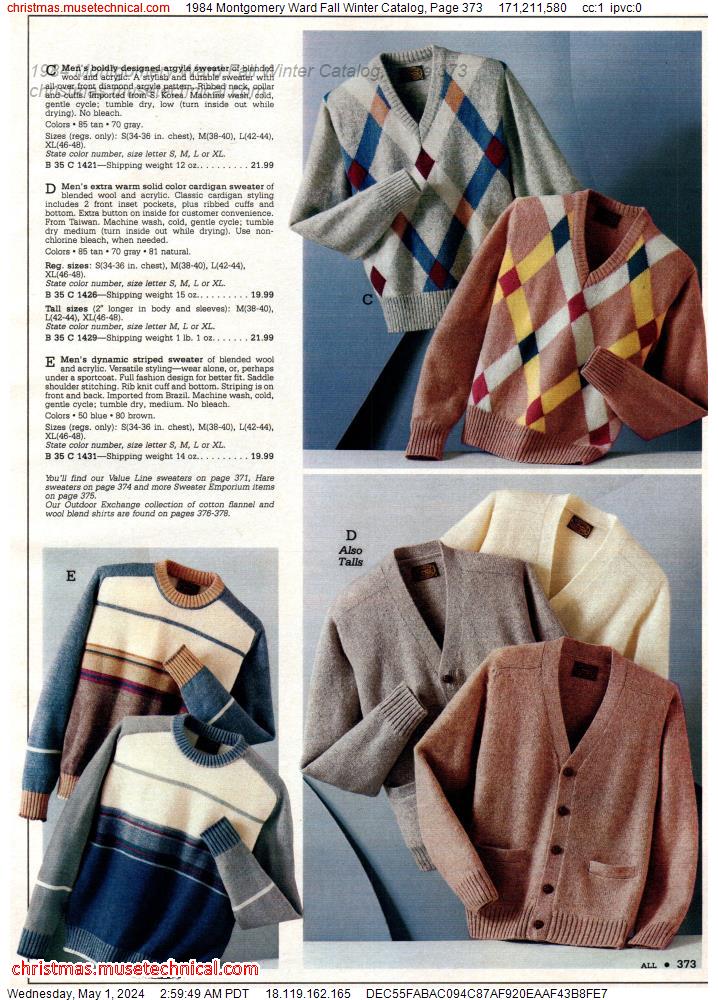 1984 Montgomery Ward Fall Winter Catalog, Page 373