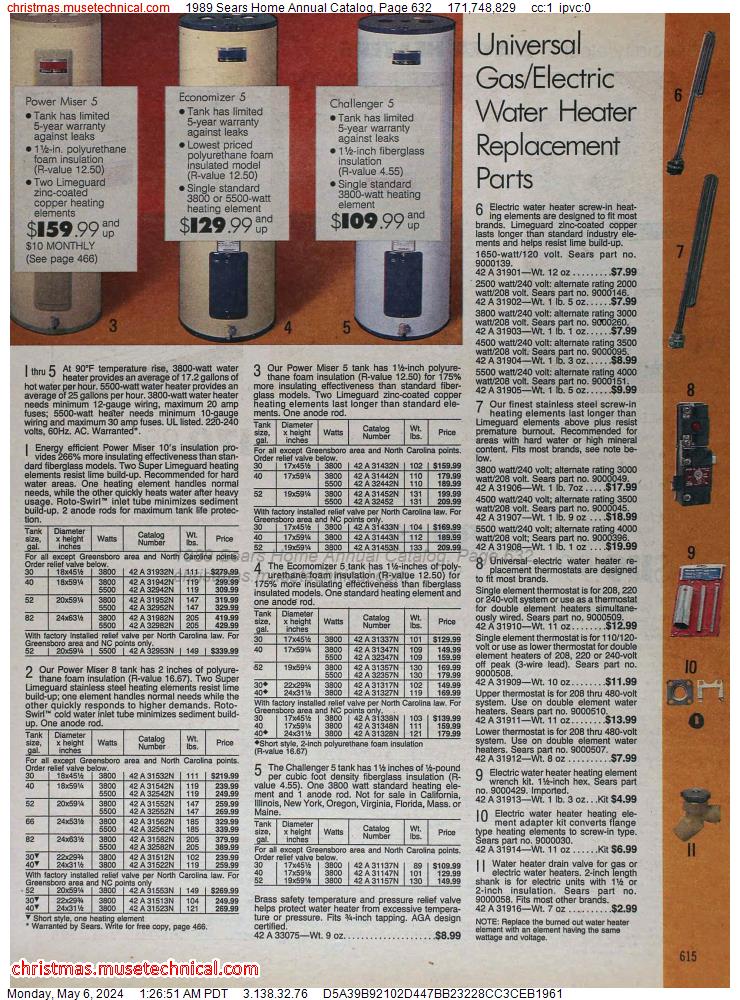1989 Sears Home Annual Catalog, Page 632