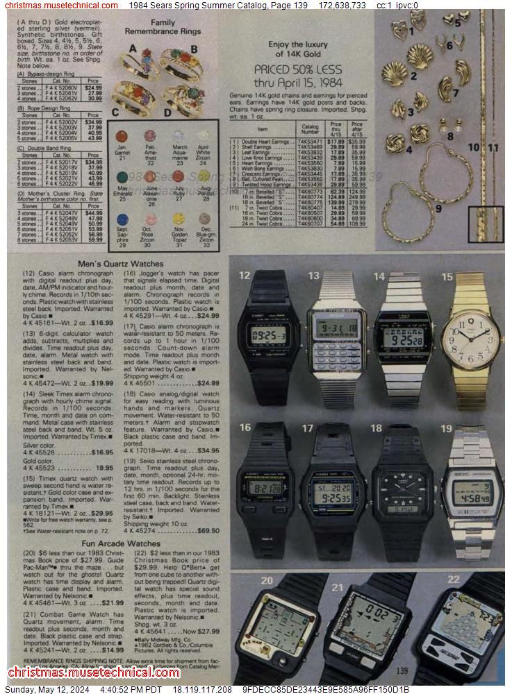 1984 Sears Spring Summer Catalog, Page 139