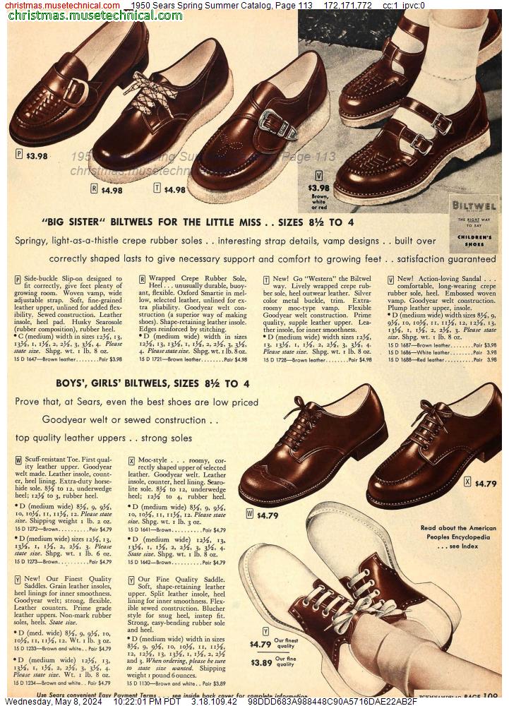 1950 Sears Spring Summer Catalog, Page 113