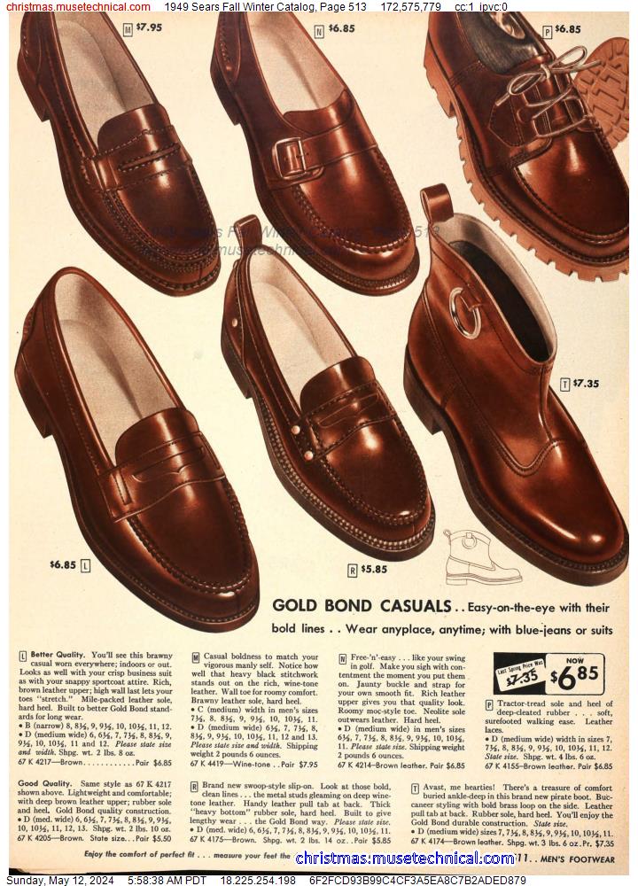 1949 Sears Fall Winter Catalog, Page 513